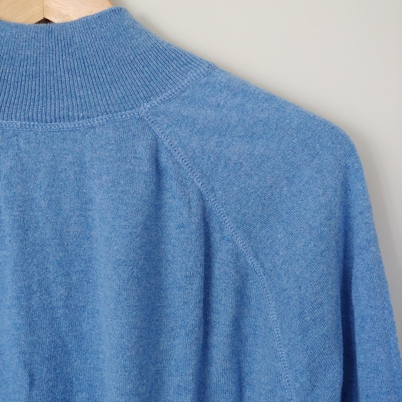 Polo Ralph Lauren Full Zip Cotton Sweater Size Large Blue - Picture 11 of 15